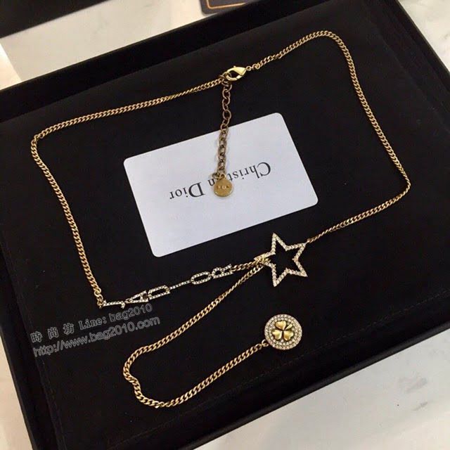 Dior飾品 迪奧經典熱銷款金色銀色星星蜜蜂項鏈  zgd1303